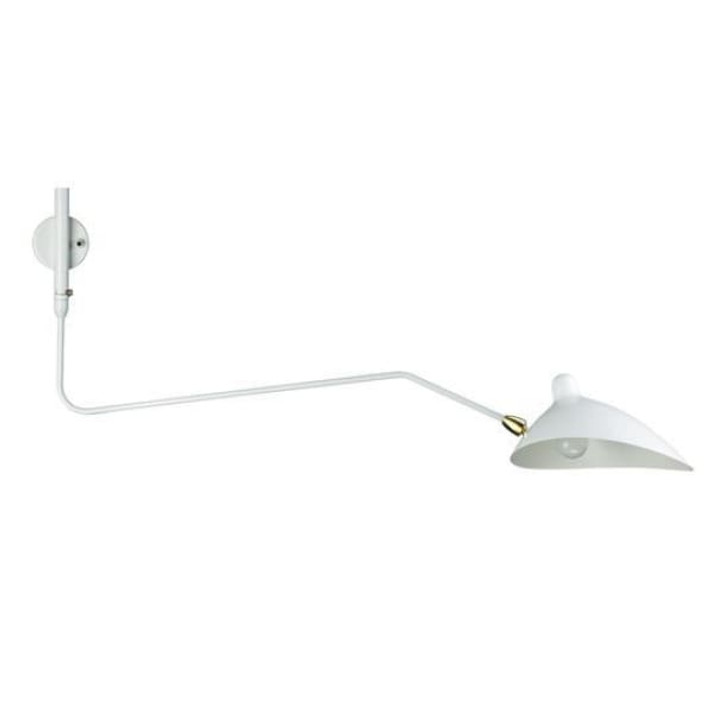 Mouille Edition One Arm Wall Sconce, White