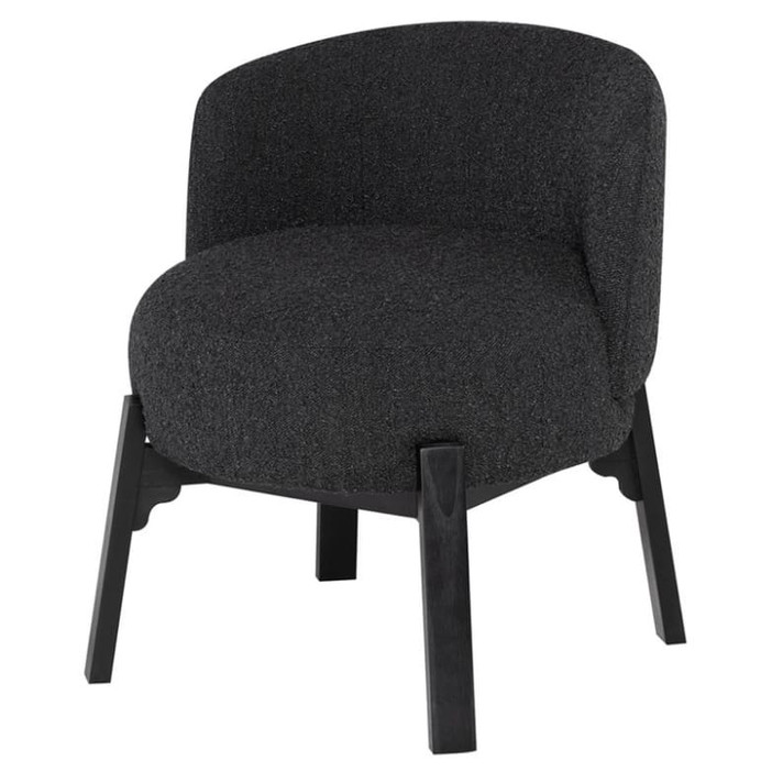 Adelaide Dining Chair, Licorice Boucle