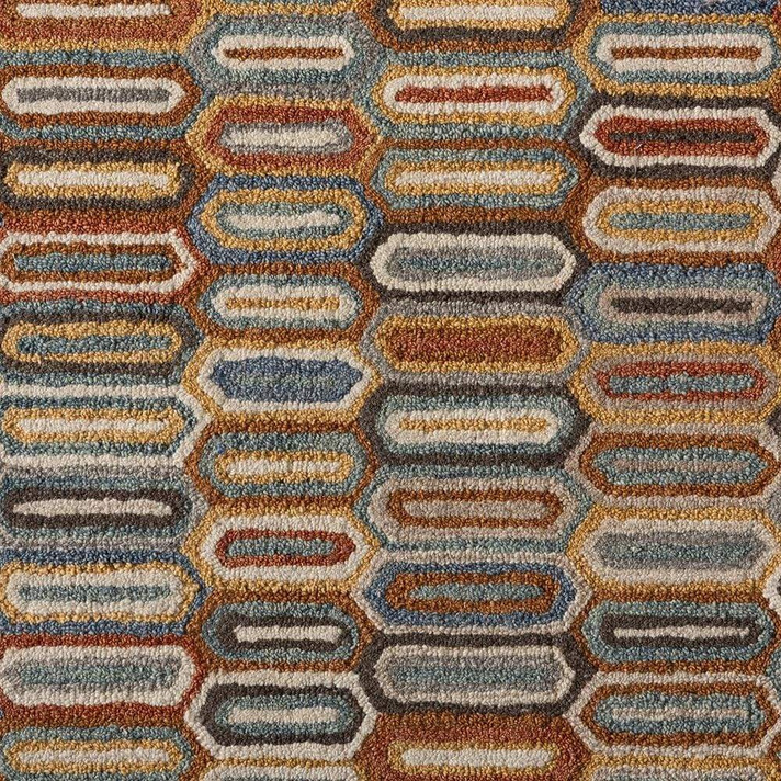 Kaval Hand Tufted Wool Rug, Multi-Color