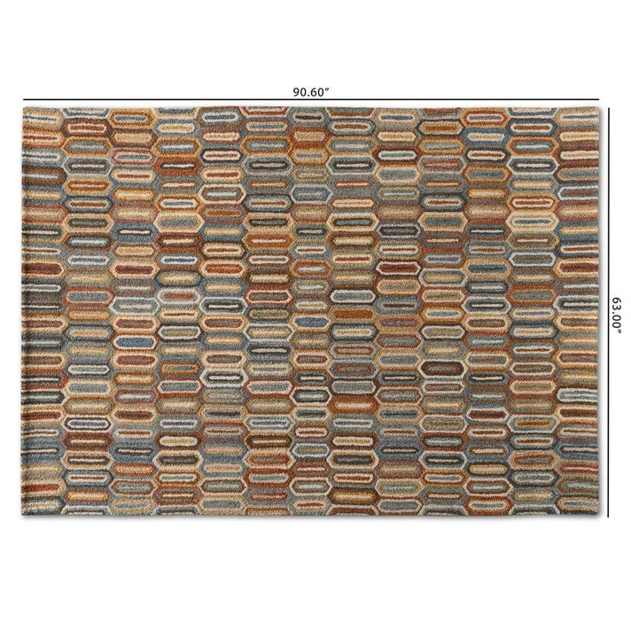 Kaval Hand Tufted Wool Rug, Multi-Color