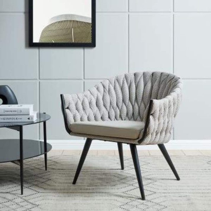 Talbot Accent Chair, Alpine Light Gray, Fairfax Gray