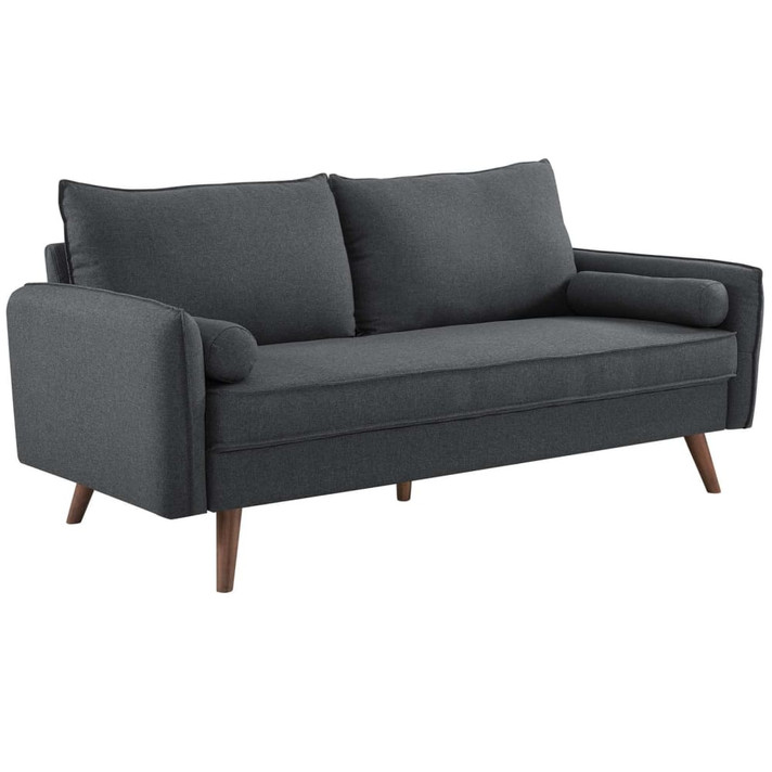 Revive Upholstered Fabric Sofa, Gray