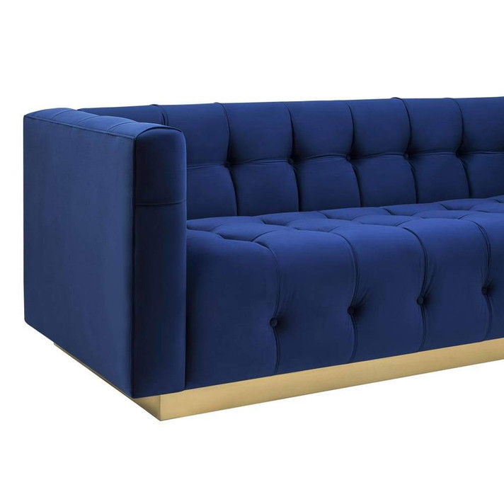 Roma Navy Velvet Sofa