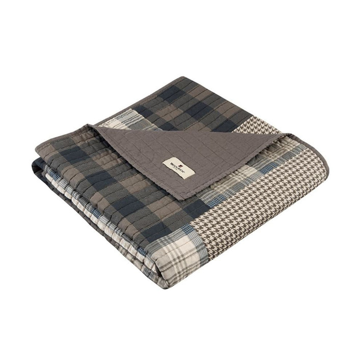 Winter Plains Quilted Throw, Taupe