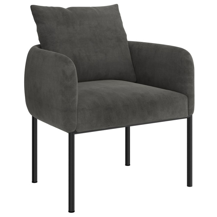 Parlor Accent Lounge Chair, Charcoal