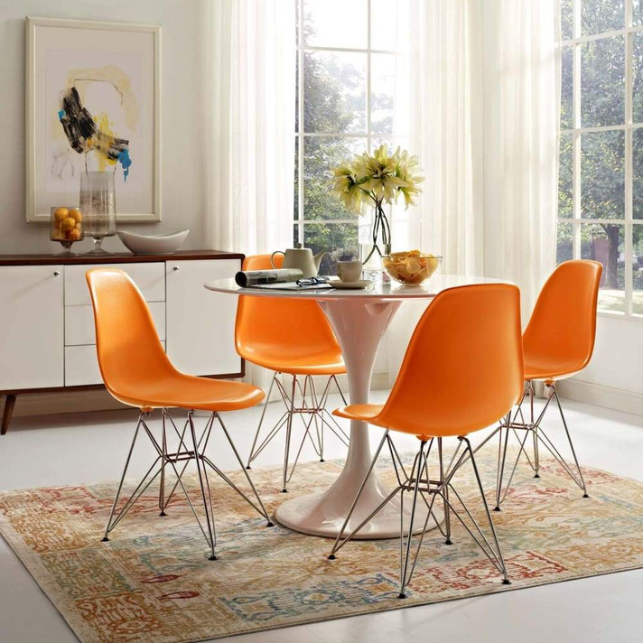 Paris Dining Side Chair, Orange