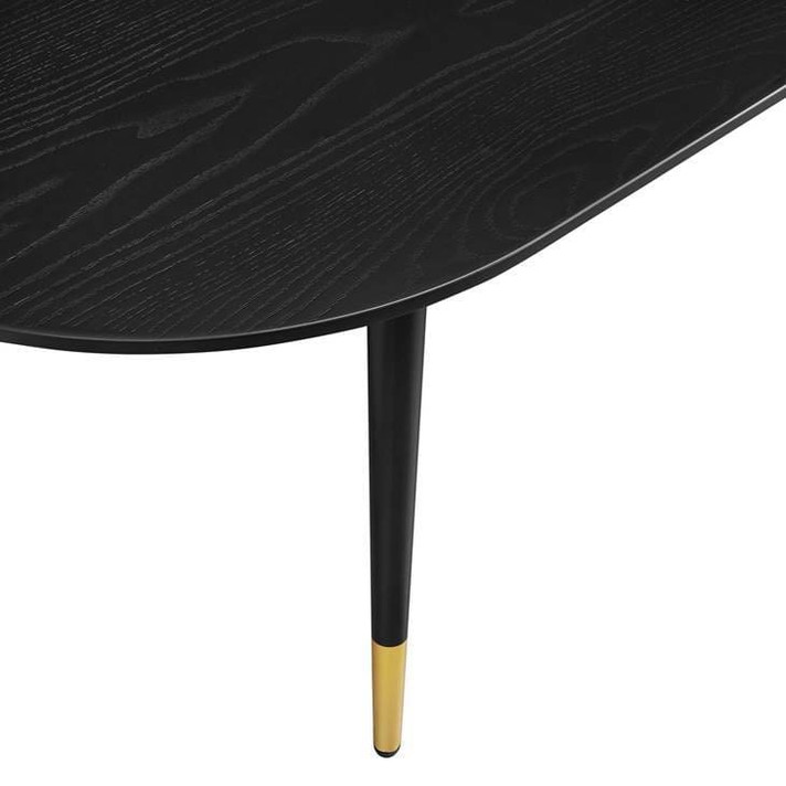 Valour 47" Oval Coffee Table in Black