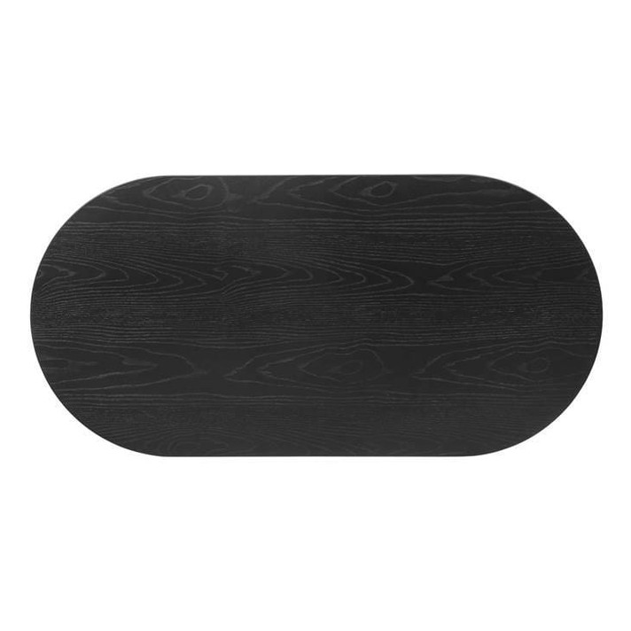 Valour 47" Oval Coffee Table in Black