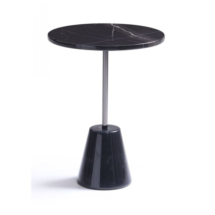 Bruce Black Marble End Table