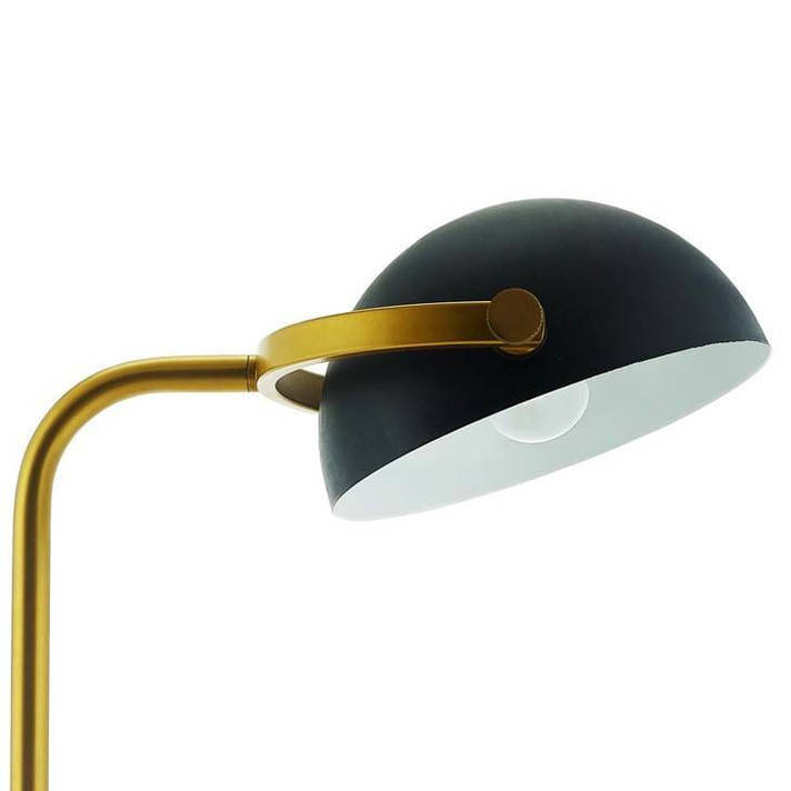 Convey Bronze & White Marble Floor Lamp
