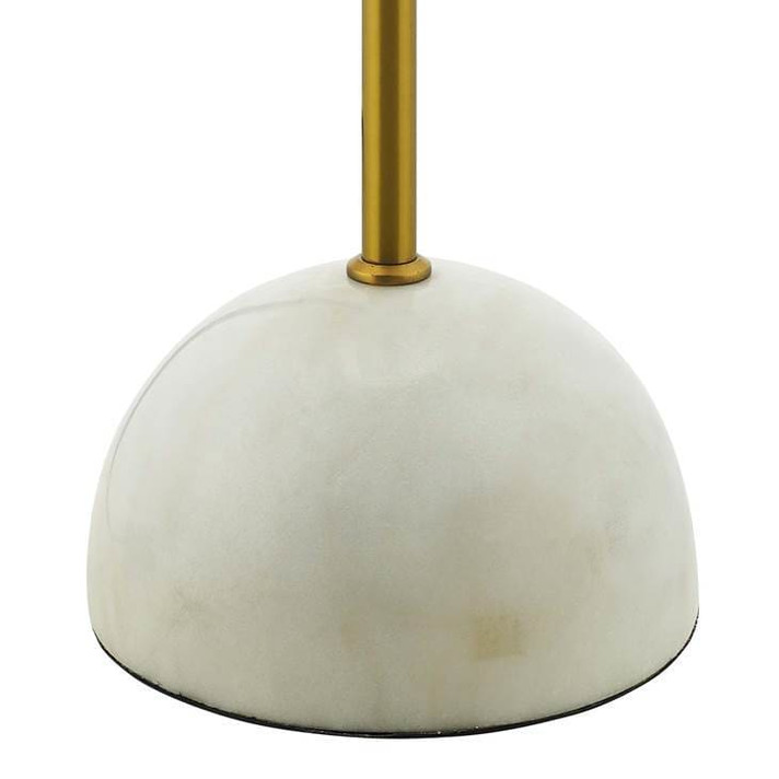 Convey Bronze & White Marble Floor Lamp