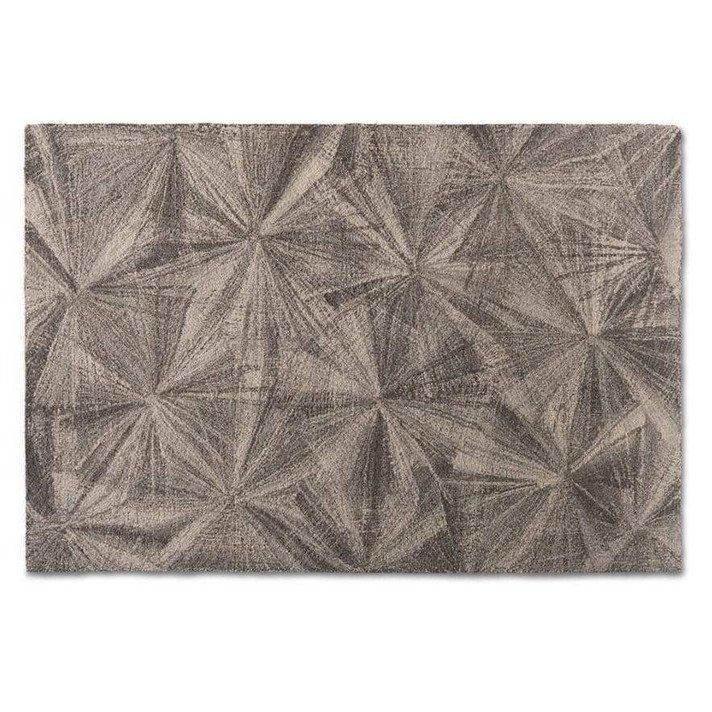 Refraction Grey Hand Tufted Wool Rug