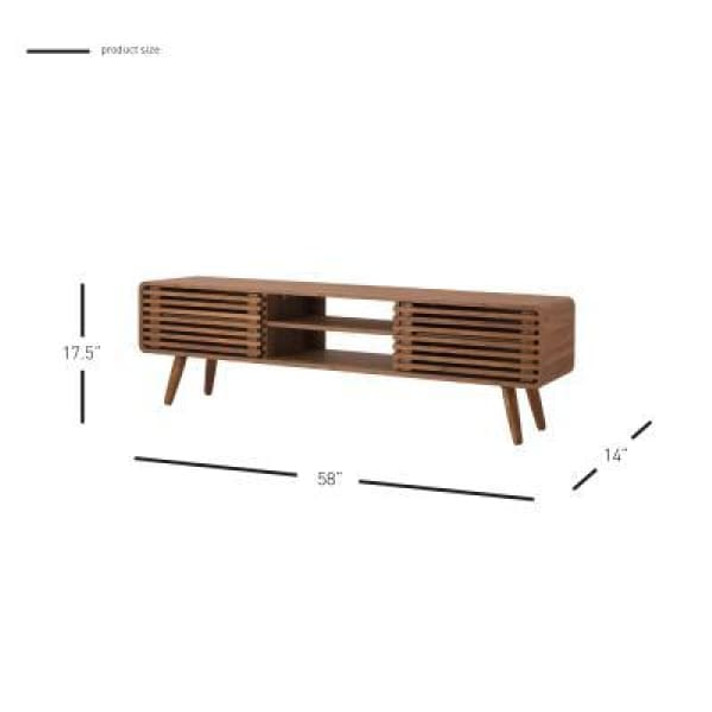 Mod Line 58” Wood Slat TV Stand