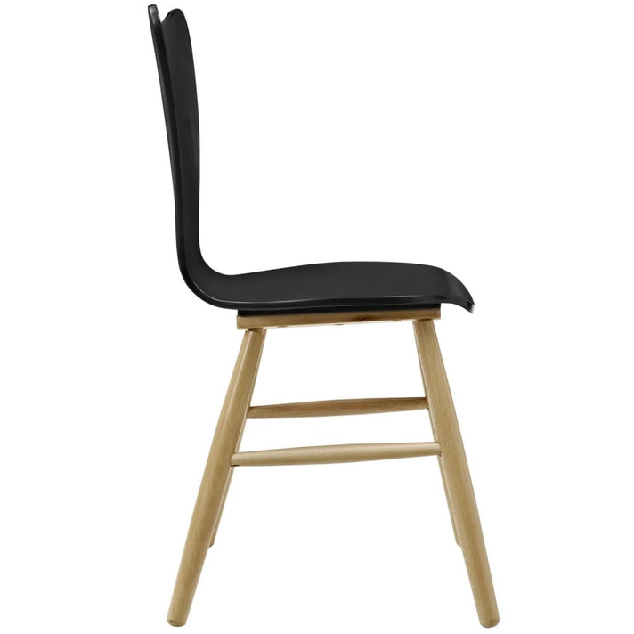 Cascade Wood Dining Chair, Black