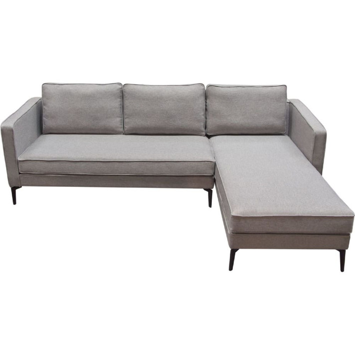 Baldwin Sectional Sofa w/ Right Facing Chaise in Grey Fabric