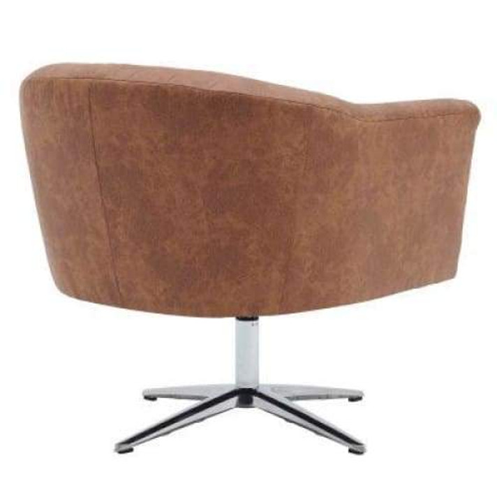 Holmes KD Fabric Swivel Chair, Devore Cocoa