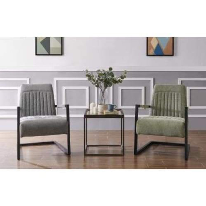 Jonah Fabric Arm Chair, Sage Green, Velvet Green