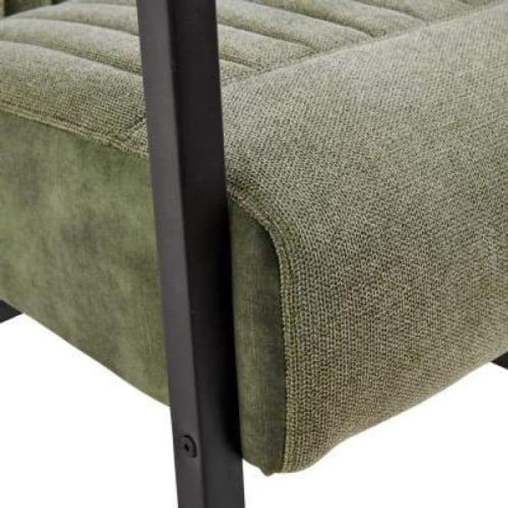 Jonah Fabric Arm Chair, Sage Green, Velvet Green