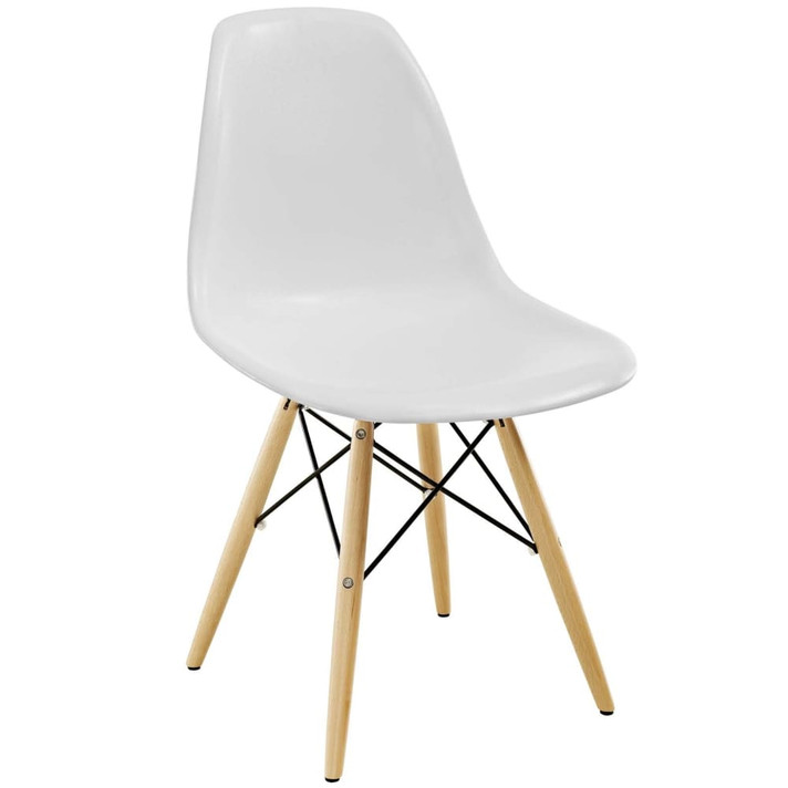Pyramid Dining Side Chair, White
