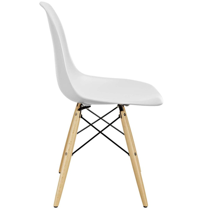 Pyramid Dining Side Chair, White