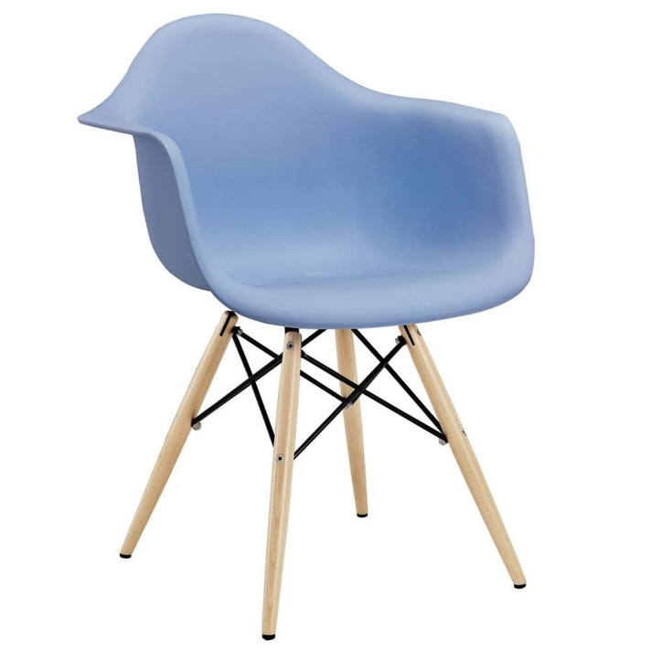 Pyramid Dining Armchair, Blue