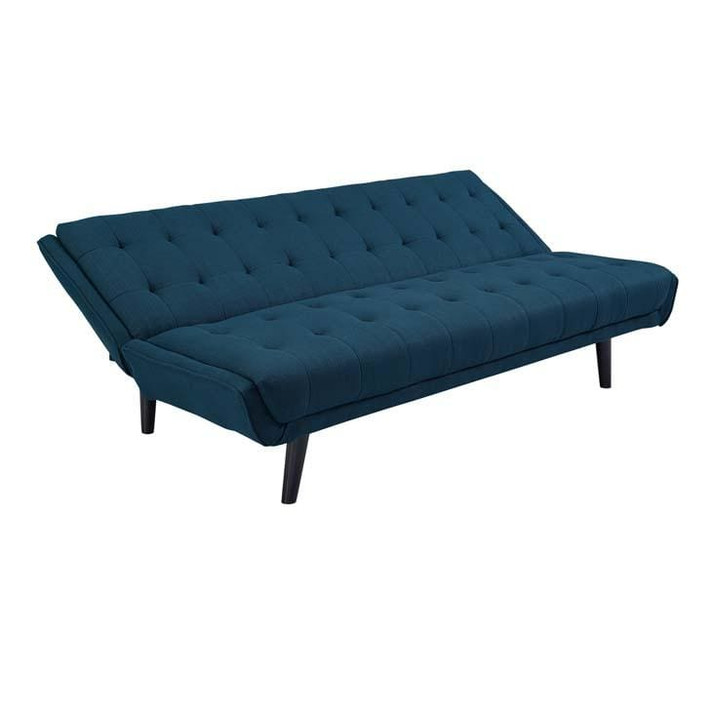 Lance Mid Century Convertible Sofa, Blue