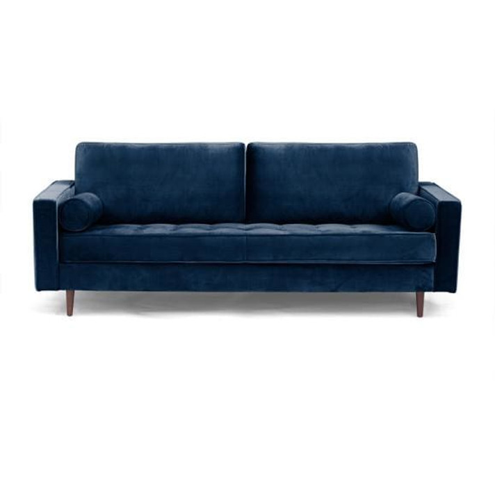 Bloomingdale Sofa, Sapphire Blue Velvet