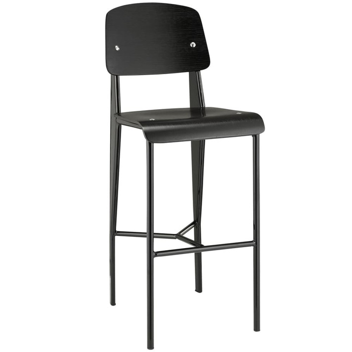 Prouve Bar Stool, Black Black