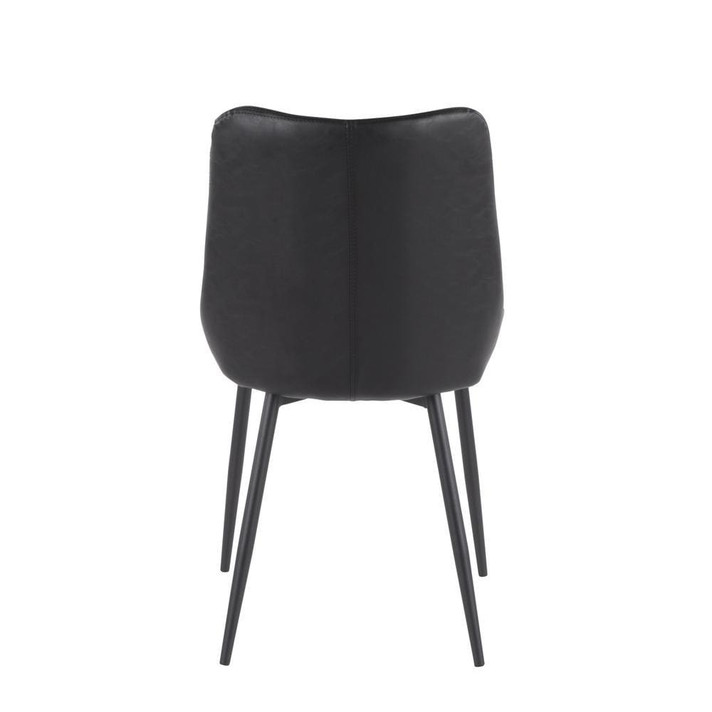 Vane Two Toned Chair Cream, Black, Set of 2