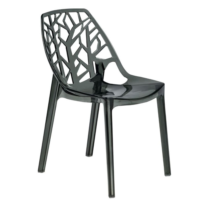 Coronado Dining Side Chair, Transparent Black