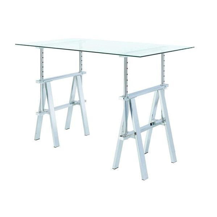 Zola Adjustable Writing Desk With Sawhorse Legs