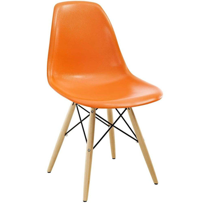 Pyramid Dining Side Chair, Orange