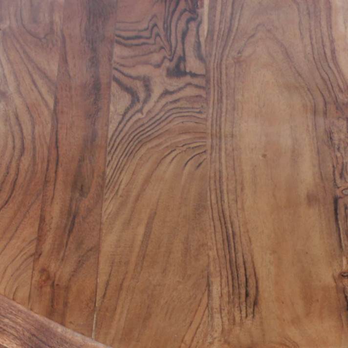 Mango Wood Natural Brown Diamond Geometric Coffee Table