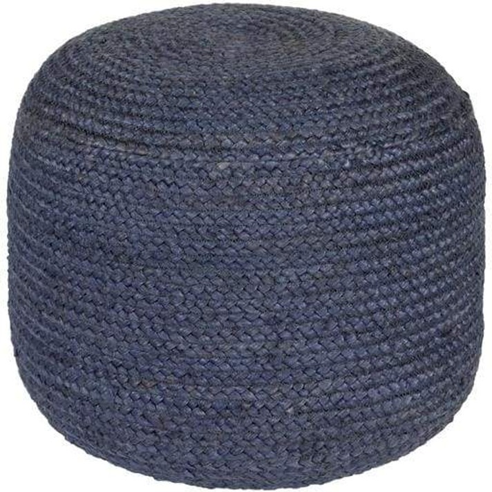 Tropics Pouf, Dark Blue