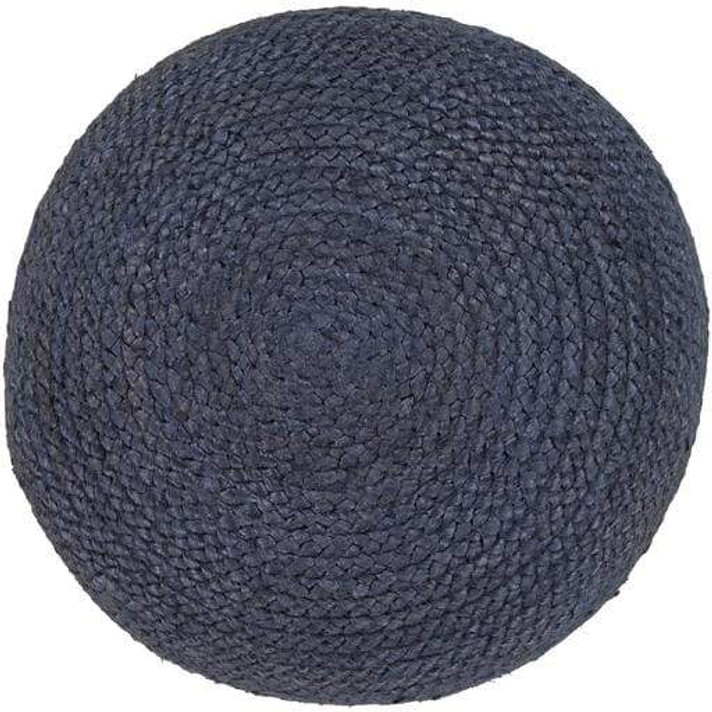 Tropics Pouf, Dark Blue