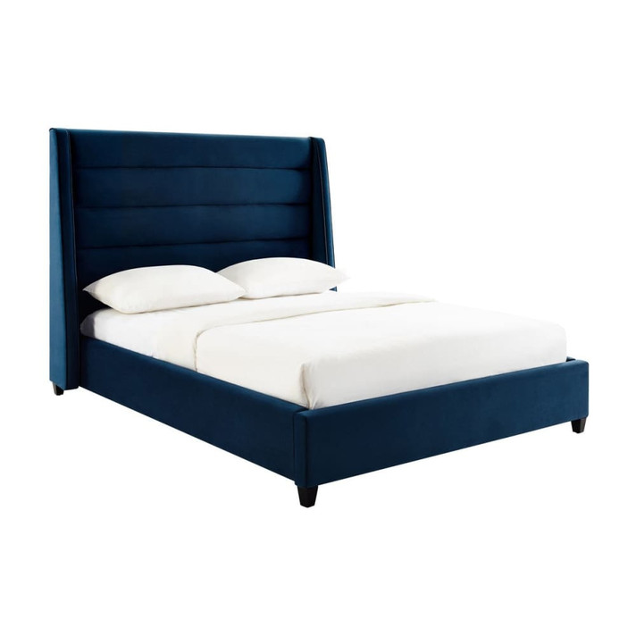 Koah Navy Velvet Bed in Queen