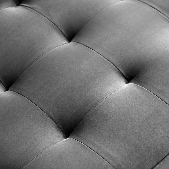 Thoreau Performance Velvet Sofa, Gray
