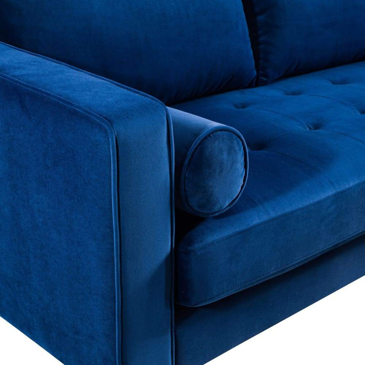 Como Navy Velvet Sectional RAF