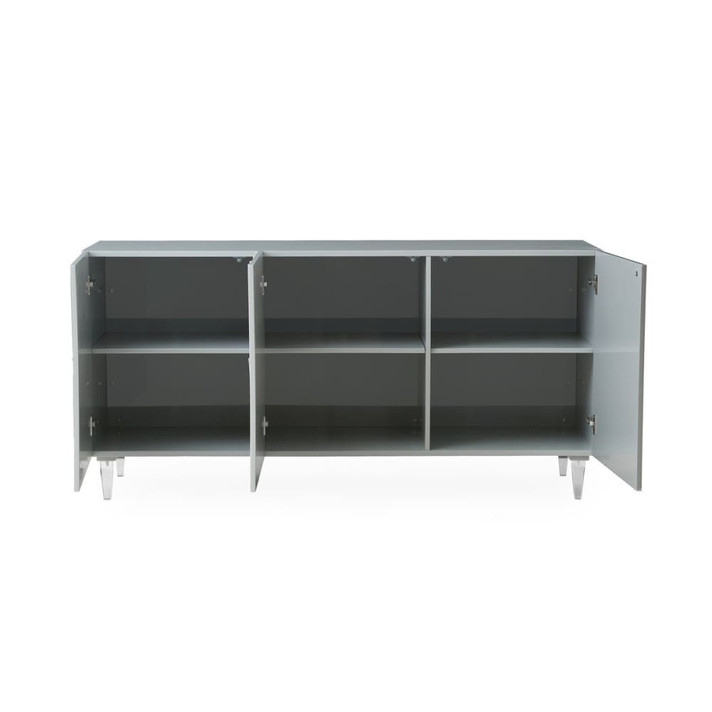 Deco Buffet, Grey Lacquer