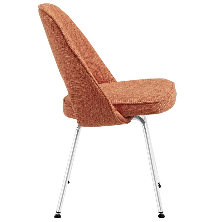 Cordelia Dining Fabric Side Chair, Orange