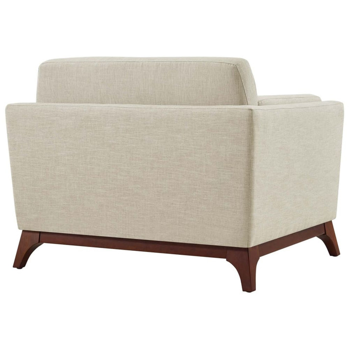 Chance Upholstered Fabric Armchair, Beige