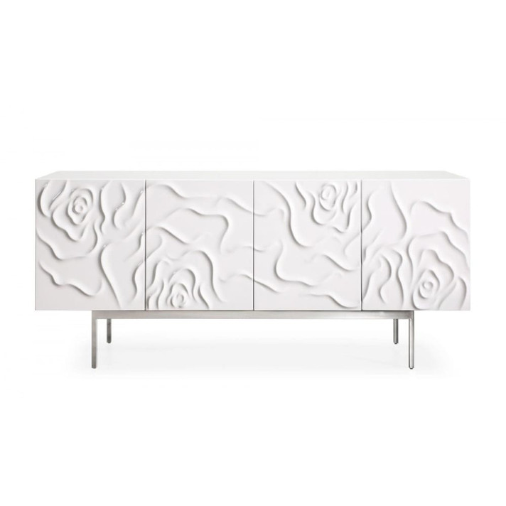 Gwendolyn Modern White High Gloss Buffet