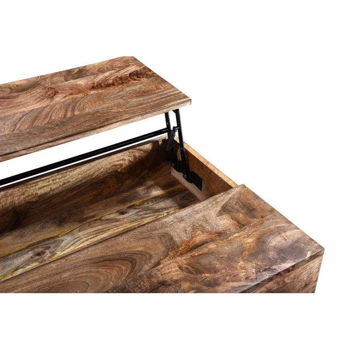 Noble Lift-Top Coffee Table in Natural Burnt