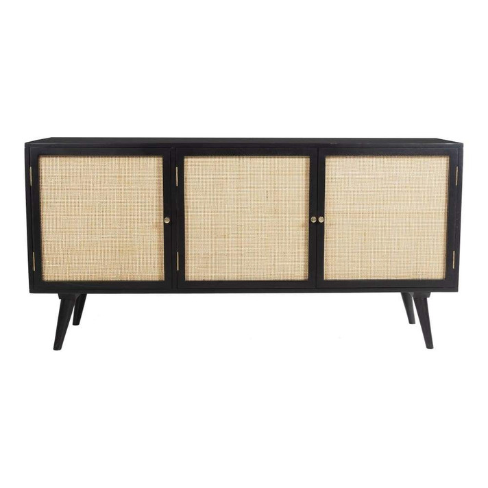 Loma Three Door Sideboard, Black