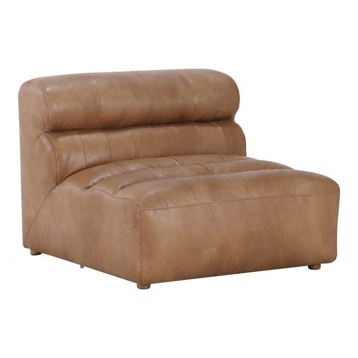 Ramsay Leather Slipper Chair, Tan