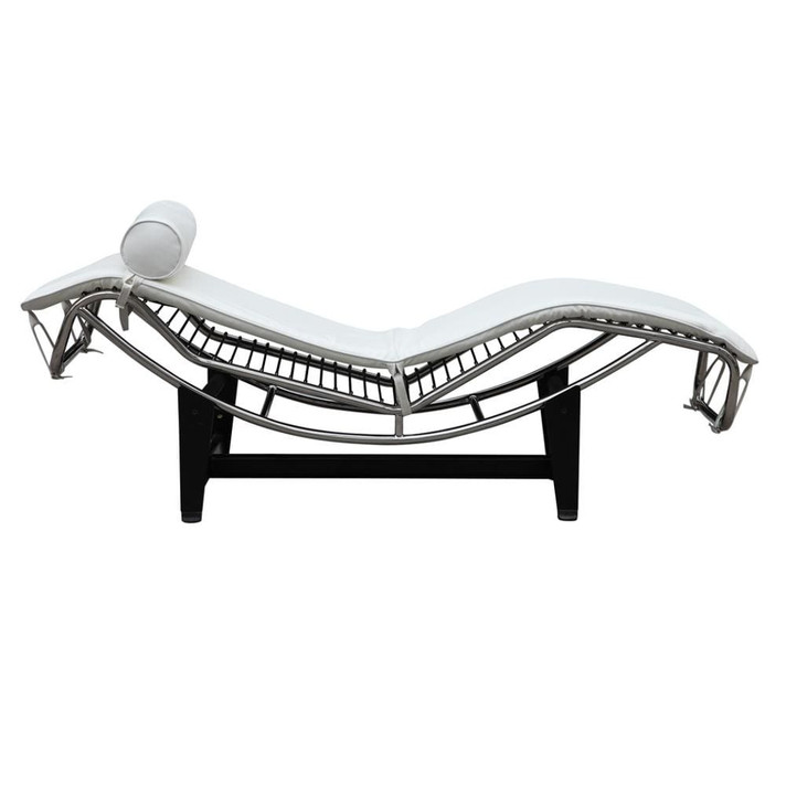 LC4 Adjustable Chaise, White
