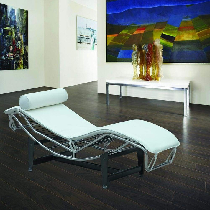 LC4 Adjustable Chaise, White