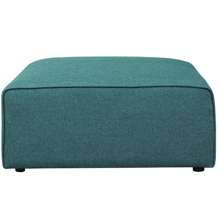 Mingle Fabric Ottoman, Teal