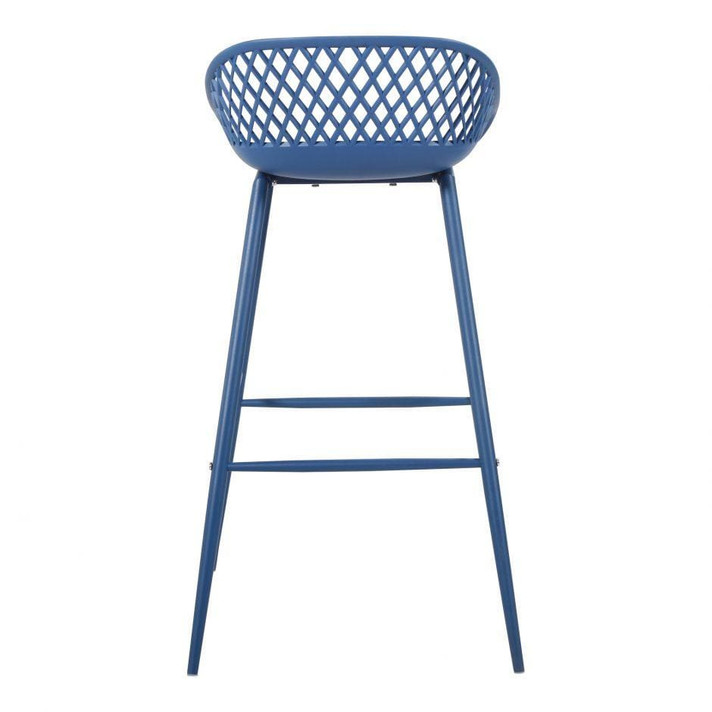 Piazza Outdoor Bar Stool Blue-Set Of Two