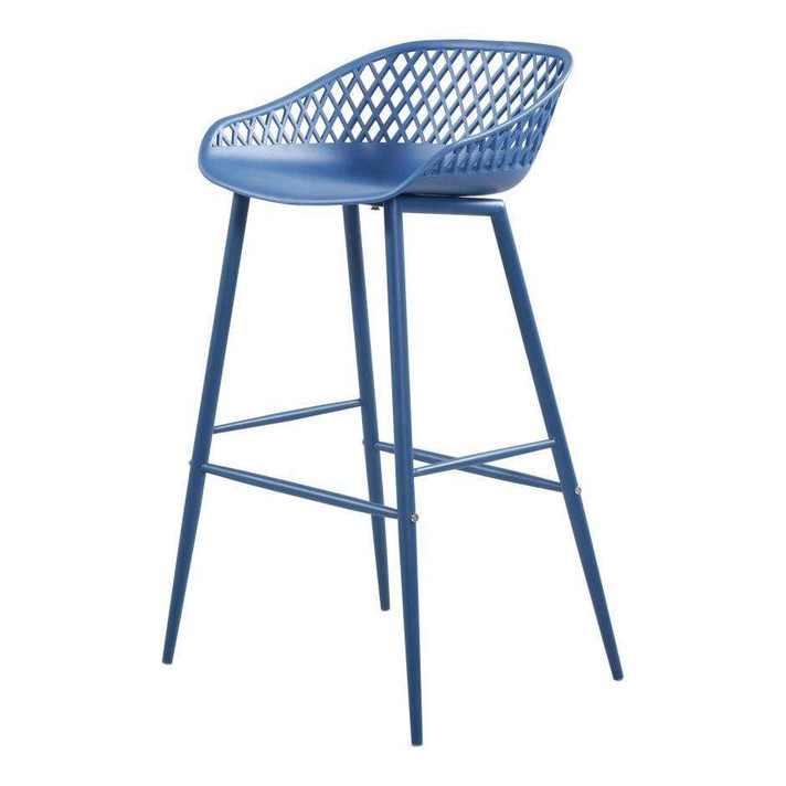 Piazza Outdoor Bar Stool Blue-Set Of Two